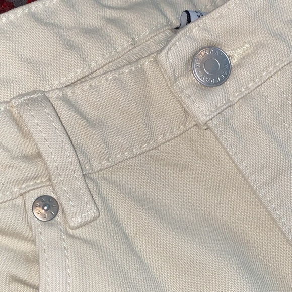 Weekday Ace Organic Cotton High Rise Wide Leg Denim Jeans White Dusty Light 30 - Picture 13 of 13